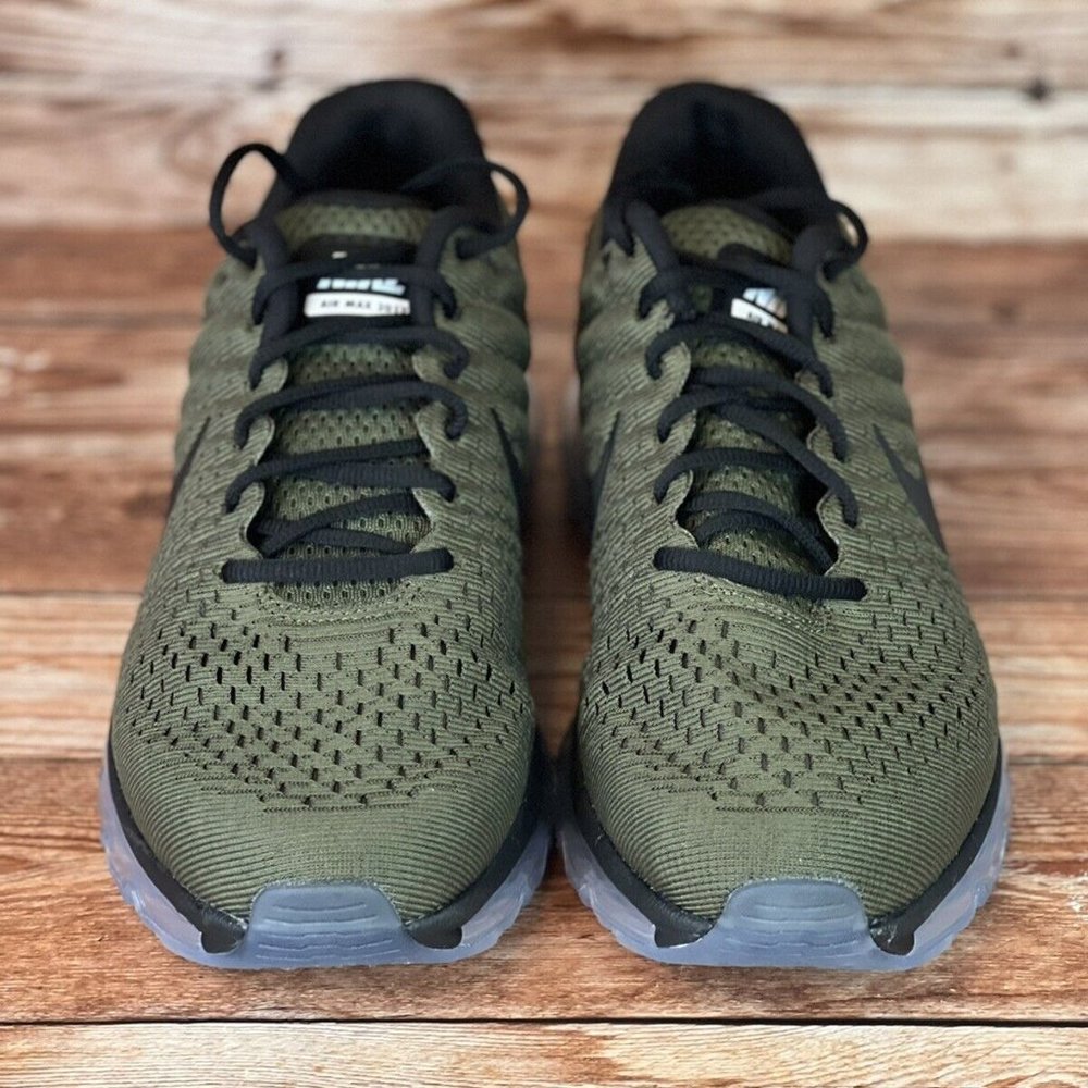 NEW Nike Air Max 2017 Cargo Khaki Black Sneakers 849559-302 Mens Size 10 - Picture 3 of 11